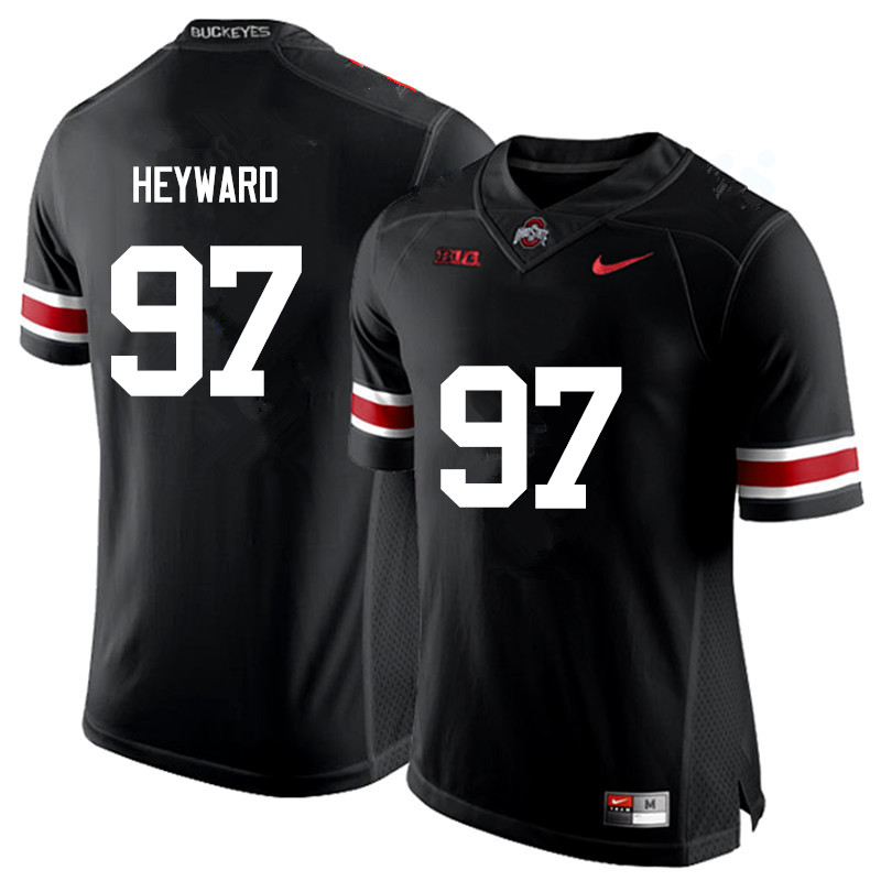 Men Ohio State Buckeyes #97 Cameron Heyward College Football Jerseys Game-Black